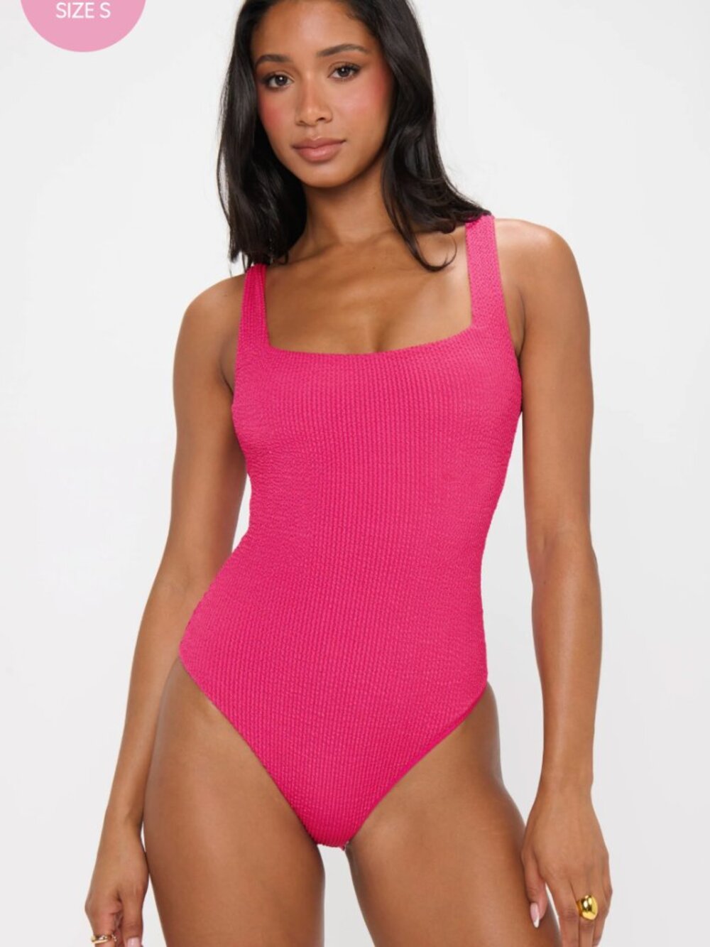 Show Me Your Mumu Hot Pink Top with Gold Logo